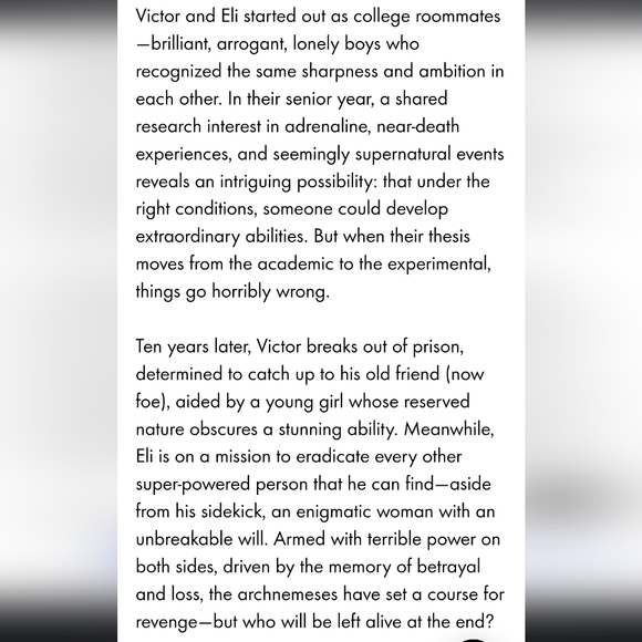 ✨️3 for $15✨️Vicious by V.E. Schwab paperback book - Picture 2 of 6